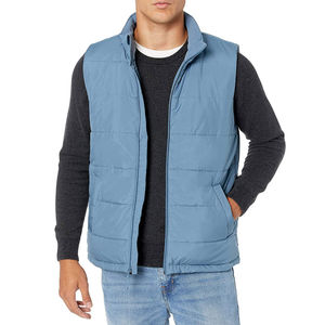 Vestes bouffantes sans manches confortables et décontractées pour hommes Vestes bouffantes respirantes OEM avec couleurs de conception de logo personnalisées - Product Image 1