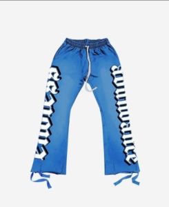 Personalizado de peso pesado de algodón Terry Fleece bordado Puff estampado chándal conjunto de las mujeres pantalones de chándal y conjunto de Sudadera con capucha logotipo personalizado - Product Image 5