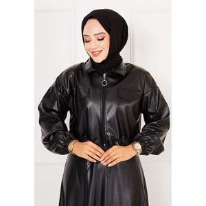 Tailleur en cuir noir - Product Image 1