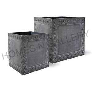 Macetas de Metal de diseño antiguo para flores y plantas, diseño Vintage rústico, diseño clásico antiguo, hecho en la India, precio al por mayor - Product Image 4