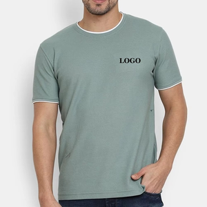 Gran oferta, venta al por mayor, camiseta de manga corta de punto ajustada para trabajo y ropa informal para hombres, cómoda a la moda - Product Image 4