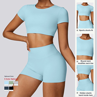 2025 costume de Yoga personnalisé sport femmes vêtements de sport Fitness Leggings pantalon entraînement combinaison serrée ensembles de Yoga