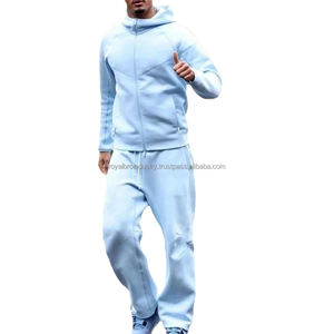 Talla personalizada 100% algodón transpirable para hombre cortavientos patrón sólido colección de chándal de invierno ecológico de talla grande - Product Image 6