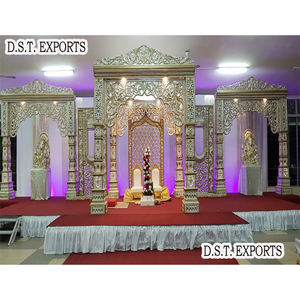 Mandap de Boda Estilo Bollywood Evergreen Fiber en Venta, Diseño Jodha Akbar, Estilo Cinematográfico para Bodas en Interiores, Venta en EE. UU. - Product Image 1
