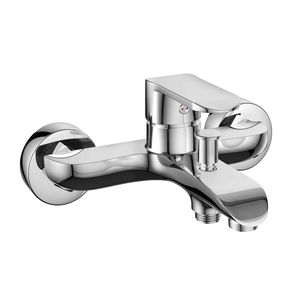 Miscelatore da bagno esterno a leva singola con Set doccia cromato lucido serie età confezione da 1 - Product Image 1