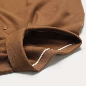 Camiseta de polo de golf en blanco de alta calidad, logotipo bordado personalizado, camiseta de negocios de algodón liso Unisex, camiseta de polo personalizada - Product Image 2