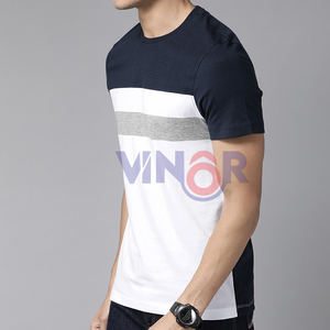 T-shirt à manches courtes de couleur personnalisée pour hommes 100% coton vêtements d'été en gros meilleure vente vêtements pour hommes T-shirts décontractés personnalisés pour hommes - Product Image 5