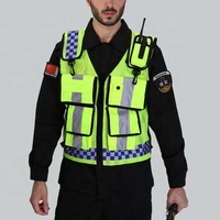 Logo personnalisé Design moderne gilet de sécurité imperméable en polyester coupe-vent et flash LED réfléchissant pour le confort et la sécurité