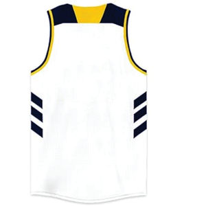 Diseño de logotipo personalizado transpirable 100% poliéster uniforme de baloncesto universitario entrenamiento deportivo conjuntos de camisetas de baloncesto impreso OEM en blanco - Product Image 6