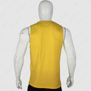 Vente en gros Débardeurs de gym d'été pour hommes Maillot de fitness en coton uni Nouveau débardeur d'entraînement Design pour hommes - Product Image 3