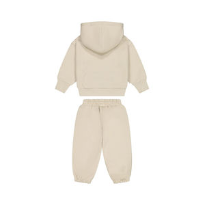 Conjuntos de ropa para niños Ropa de invierno Sólido Logotipo de impresión personalizada Conjunto de Jogger para niños Chándal para niños Ropa informal Cómodo Secado rápido - Product Image 6