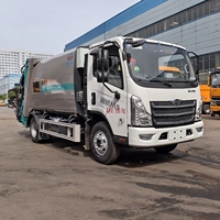 Camion compacteur de déchets 8 m³ 4x2, nouveau camion compacteur léger Forland M5 LHD RHD