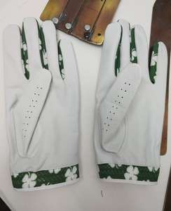 Nouveauté 2025 Gants de golf unisexes en cuir Cabretta Haute qualité Antidérapant Bracelet de poignet réglable Logo personnalisé OEM Peau de mouton - Product Image 3