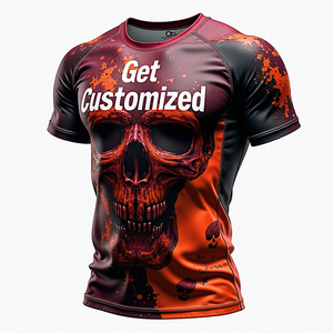 Rash Guard creado para entrenamiento sin GI usando ajuste de compresión flexible y diseños sublimados kimono de jiu jitsu - Product Image 3