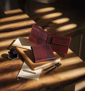 กระเป๋าสตางค์หนังแท้สำหรับผู้ชาย พรีเมียม ป้องกัน RFID ทรงยาว ซิปปิด แห้งเร็ว ระบายอากาศได้ดี พับสองตอน หนังแท้ 100% - Product Image 3