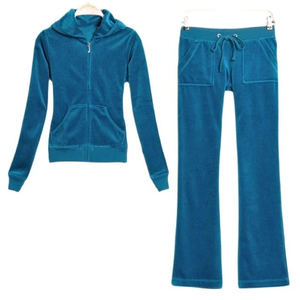 Survêtement pour femmes en velours personnalisé/survêtement en velours pour femmes survêtement lourd du Pakistan vente en gros. - Product Image 1