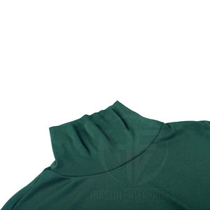 Easy Matching Plain Color Long Sleeve Mock <b>Neck</b> Top for Autumn Daily Fashion <b>Men</b> <b>Turtle</b> <b>Neck</b> Shirt - Product Image 3