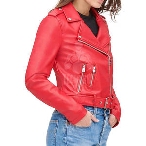 Chaqueta de moda de cuero de alta calidad para mujer nueva llegada chaqueta de moda de cuero puro de nuevo diseño para venta en línea - Product Image 4