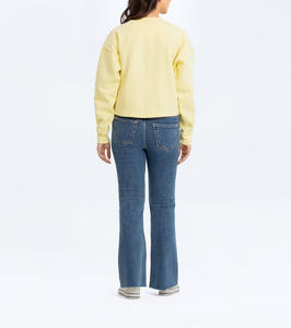 Sudadera Holgada de Algodón con Cuello Redondo, Lavado Ácido, Bordado Personalizado de Dibujos Animados, Unisex, de Alta Calidad - Product Image 2