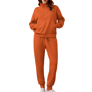 Ropa deportiva de la mejor calidad, chándales de invierno transpirables 2025, chándal polar de algodón con estampado de logotipo personalizado para mujer - Product Image 6