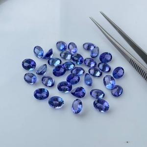 พลอยแทนซาเนียธรรมชาติทรงวงรีเกรด2 CT สำหรับแหวนแฮนด์เมด December birthstone ขายส่งเครื่องประดับจำนวนมาก - Product Image 1