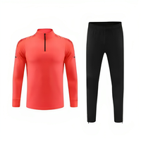 Conjuntos de Chándal de Entrenamiento de Fútbol para Hombre, Invierno, Manga Larga, Transpirable, Estampado, Ropa Deportiva