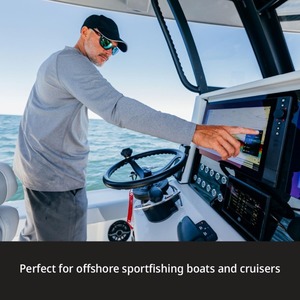 GPSMAP 1243xsv con GMR 18 HD+ Radome-12\" Navionics SideV ClearV e Traditional Chirp IP68 Impermeabile Batteria al Litio Solare - Product Image 2