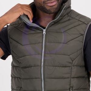 Avec la vente en gros Gilet bouffant Vêtements d'extérieur matelassés de qualité supérieure Service d'impression de logo personnalisé Gilet à col montant le plus récent - Product Image 6