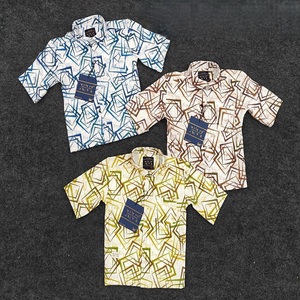 Camisa de manga corta con estampado digital informal de moda para niños con bolsillo frontal Ropa diaria de secado rápido para niños - Product Image 1