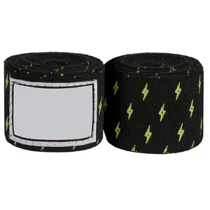 Envolturas de mano de boxeo de malla elástica personalizadas de algodón de alta calidad coloreadas con impresión de logotipo personalizado, precio competitivo al por mayor - Product Image 5