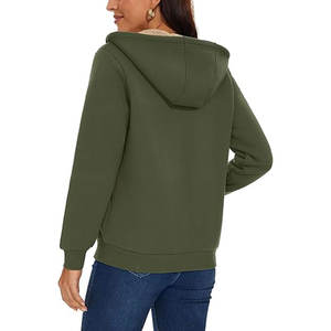 Women's Winter Athletic <b>Fleece</b> <b>Hoodie</b> Sporty Warm Breathable Eco-Friendly Front Logo Casual Pullover - Product Image 4