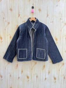 Bohemian Velvet Cotton Quilted <b>Jacket</b> for <b>Women</b> Reversible <b>Short</b> Party Coat Quilted Coat Bridesmaid Gifts Winter <b>Women</b> Outerwear - Product Image 5