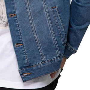 Chaqueta de Mezclilla para Hombre, Corte Ajustado, Fabricación Profesional, Ropa Casual para Invierno, Uso en Exteriores, Chaqueta de Mezclilla para Hombre con Personalización - Product Image 6