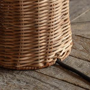 Sustainable Handwoven Wicker <b>Rattan</b> Table Lamp Classic Cone <b>Shade</b> Handmade Natural <b>Lighting</b> For Wholesale Interior Decoration - Product Image 6