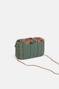 ARTISAN EMBROIDERY UNIQUE Bohemian Style Embroidery Work Pearl Evening Wedding <b>Hand</b> Clutch Purses Fancy Design Lining Wholesale - Product Image 2