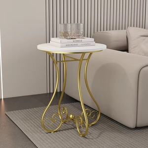 Mesa de centro Sala de estar Oficina Hierro forjado Estilo europeo La mesa de centro es una mesa de textura rugosa - Product Image 4