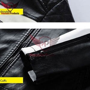 Veste Moto en Cuir pour Homme, Automne, Décontractée, Vintage, Polaire, Coupe-Vent, Mode Printemps - Product Image 2