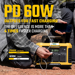 เครื่องกำเนิดพลังงานแบบพกพา Neg 1000LFP เครื่องควบคุม MPPT สำหรับการใช้ชีวิตนอกกริดแบบฉุกเฉิน - Product Image 2