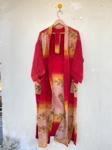 เสื้อคลุมกิโมโนผ้าไหม100% ใส่ได้ทั้งชายและหญิงแห้งเร็วชุดแต่งตัวเรียบลื่นสำหรับฤดูร้อนฤดูใบไม้ร่วงชุดคลุมคลอดบุตรฟรีไซส์ - Product Image 3