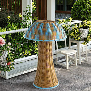 Fashion Design PE Rattan Handwoven <b>Woven</b> <b>Baskets</b> Cute Mushroom Shape - Product Image 3