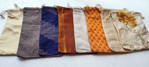 ถุงหูรูดผ้าไหมรีไซเคิลทำจากผ้าไหมรีไซเคิลเหมาะสำหรับโปรโมชั่นและให้ไกล - Product Image 3