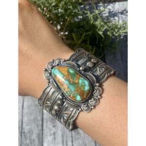 Randy Boyd Royston Turquoise Sterling Silver Cuff Bracelet - Product Image 2