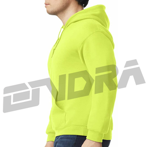 Sudadera con capucha de lana verde neón en negrita, Jersey de algodón suave acogedor, ropa de calle, ajuste de gran tamaño, cálido, unisex, elegante, moda 2025 - Product Image 2