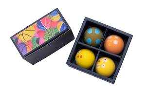 Mini balones de fútbol de goma duraderos para niños coloridos IRIS para patio trasero y playa - Product Image 3