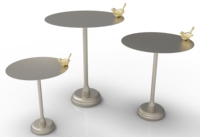 Support à gâteaux décorative à 3 niveaux, tube en métal, 10 pièces, pour pâtisserie