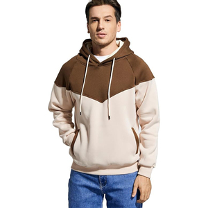เสื้อฮู้ดแบบสวมหัวสำหรับผู้ชายผ้าคอตตอนสีพื้น - Product Image 3