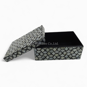 Fabricant de boîtes de rangement en nacre en gros, incrustation de coquillages faite à la main, OEM ODM, usine au Vietnam - Product Image 2