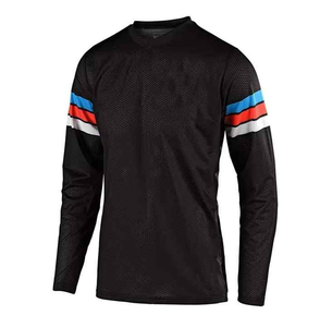 Chemises de moto respirantes sur mesure pour hommes, grandes tailles, manches longues, maillot de motocross, vêtements de sport, matière polyester/nylon pour - Product Image 1