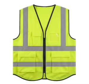Fabrication de gilet de sécurité de haute qualité Logo personnalisé Vêtements de construction Veste de sécurité multicolore Gilet haute visibilité - Product Image 5