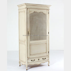 Armoire, modèle n° 7510, Fabriqué en acajou et rotin, idéal pour suspendre les vêtements, prix abordable - Product Image 4